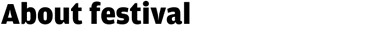 O festivalu